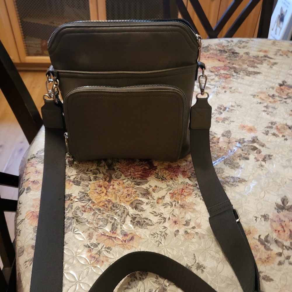 Men's Black Crossbody Bag